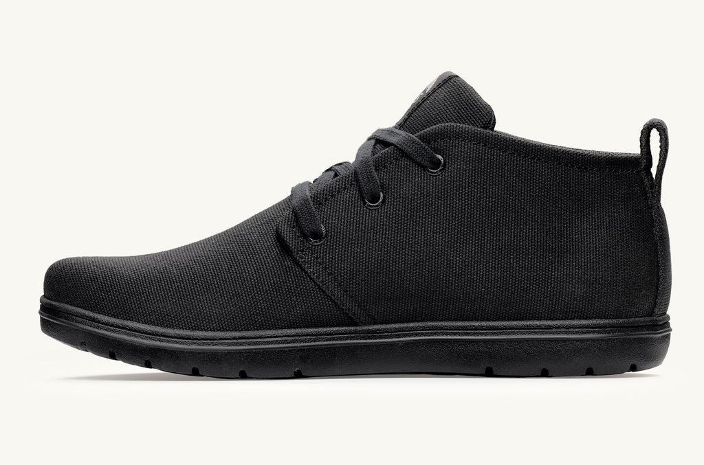 Lems Canvas Støvler Chukka Dame Sort | PWM4322WG